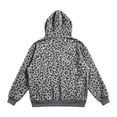 thumbnail image 5 of Leopard Print Hoodies for Women Quarter Zip Drawstring Long Sleeve Pullover Relaxed Fit Casual Trendy Y2k Sweatshirts With Kangaroo Pocket, 5 of 5