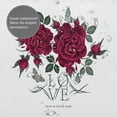thumbnail image 4 of Rideau de Douche Romantique à Roses Rouges - Ensemble de Rideau de Douche Imperméable 72x72 Pouces à Thème de Fleurs pour Salle de Bain de Fille Amour, 4 of 6