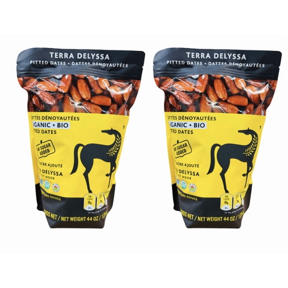 Terra Delyssa 44oz Organic Pitted Dates – Deglet Noor, No Sugar Added, Natural Sweet Snack