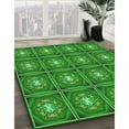 thumbnail image 2 of Ahgly Company Indoor Round Patterned Green Area Rugs, 7' Round, 2 of 6