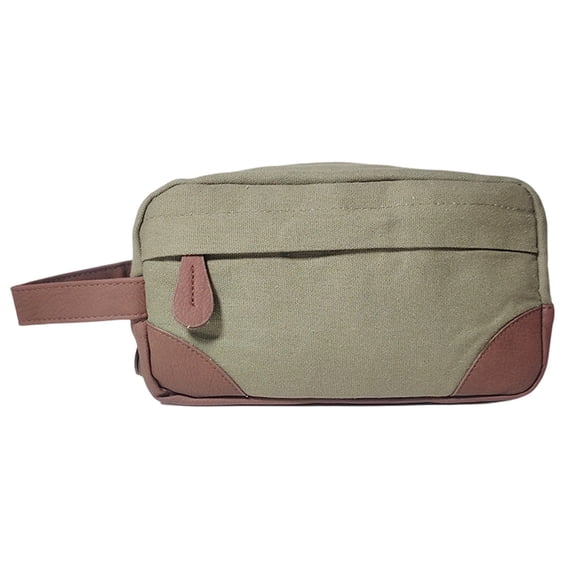 Vadktai Travel Toiletry Bag - Hanging Toiletry Bag for Men Water Resistant Canvas Shaving Bag with Large Capacity for Travel