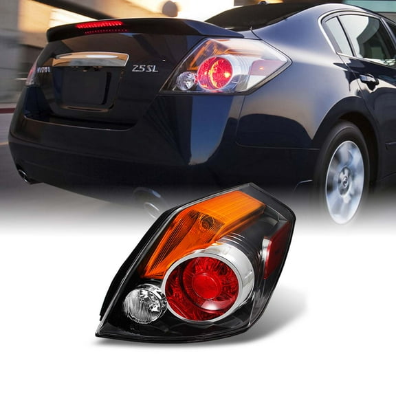 AKKON - Fits 2007-2012 Altima 4-Door Sedan Chrome Tail Light Tail Lamp Brake Lamp Passenger Side Replacement