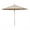 Beige, variant on Simply Shade Ibiza Solefin Aluminum Wood Umbrella in Silver/Blue Sky