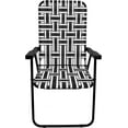 thumbnail image 5 of EasyGo Product Portable – Retro Style High Back Design – Outdoor Webbed Chair for Backyard, Camping, Sporting Events – Easy Folding, 4 Pack, Black/Grey, 5 of 7