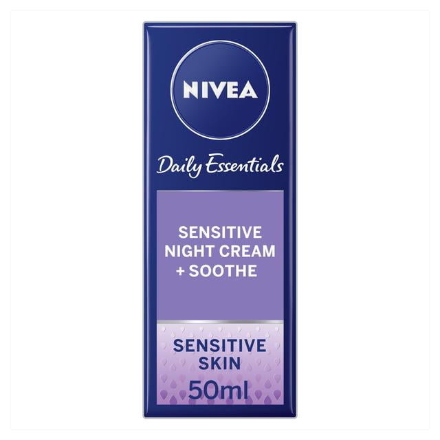 Nivea Daily Essentials sensitive Night Cream ночной крем для лица, для чувствительной кожи. Nivea men Creme Day and Night.