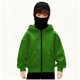 thumbnail image 1 of Chaqueta deportiva de invierno de color liso para niños, de manga larga, con capucha, informal, con cremallera y bolsillos, de poliéster, 1 of 5