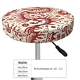 thumbnail image 4 of Xecao's Dragons1 Print Stool Covers offer stylish, washable protection for PU round bar stools, perfect for home or commercial use., 4 of 7