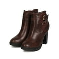 thumbnail image 5 of New Women Quantum-03 Leatherette Wraparound Buckle Chunky Heel Bootie, 5 of 5