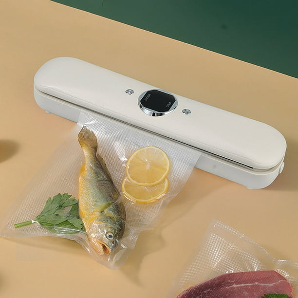 Máquina De Sellado Al Vacío Para Conservación De Alimentos, Selladora Automática Compacta Con 10 Bolsas, Diseño Antiadherente Y De Fácil Limpieza Para La Cocina Del Hogar Y La Preparación De