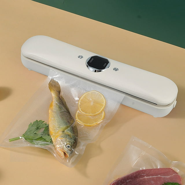 Scelleuse sous Vide, Staron 2026 Machine Compacte de Conservation des Aliments, Système de Scellage Automatique à une Touche avec 10 Sacs sous Vide pour l'Entreposage de la Fraîcheur, Blanc