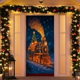 thumbnail image 6 of Hometravel Christmas Door Curtain Decor, Holiday Scene Background Door Cover, Festive Entryway Decorations for Home, Party Settings, 6 of 6