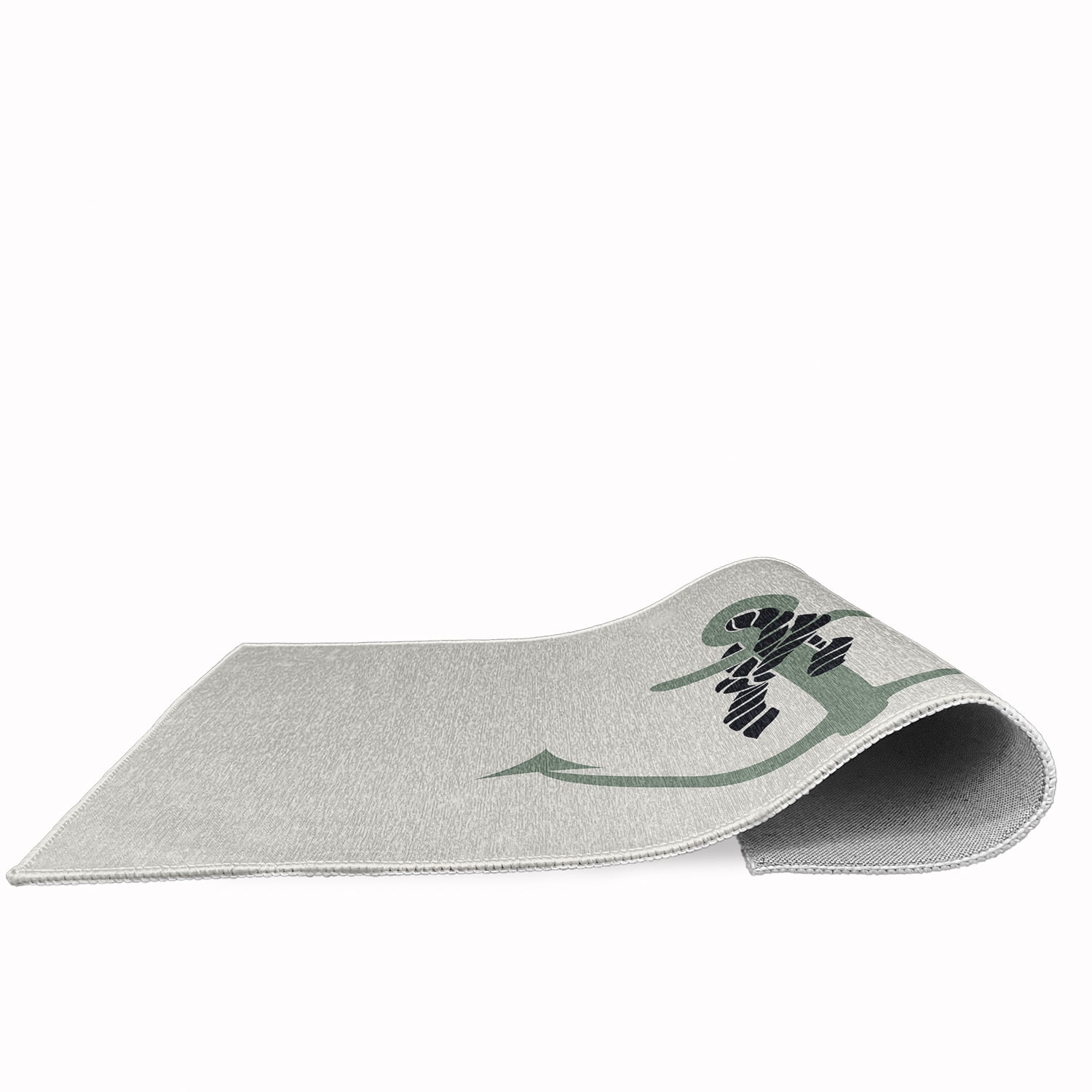 Simply Daisy 4' x 6' Anchor and Rope Nautical Chenille Rug, Sage