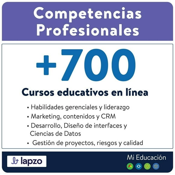 Curso Educativo Tecmilenio Lapzo 700 Online Mensual