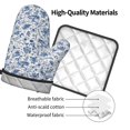 thumbnail image 4 of KLL Rabbit And Butterfly Pattern Oven Mitts and Pot Holders 2pcs Sets for Kitchen, Oven Mitt Heat Resistant 536°F, Oven Gloves for Kitchen,Cooking and Baking, 4 of 7