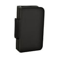 thumbnail image 1 of Estuche para CD y DVD con capacidad para 128 unidades, con cremallera, fundas para folletos, portátil y elegante, ideal para oficina, hogar viajes. Negro, 1 of 8
