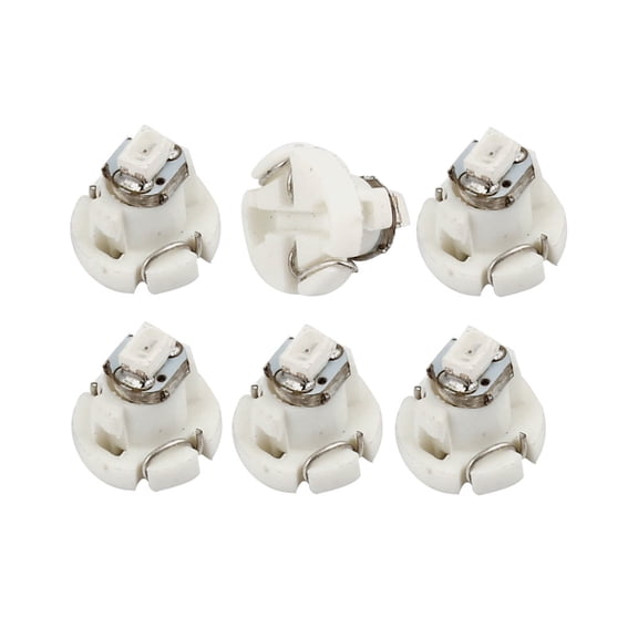 Unique Bargains 6pcs Red T3 3020  1- Instrument Dash Gauge Light Bulb for Car Internal