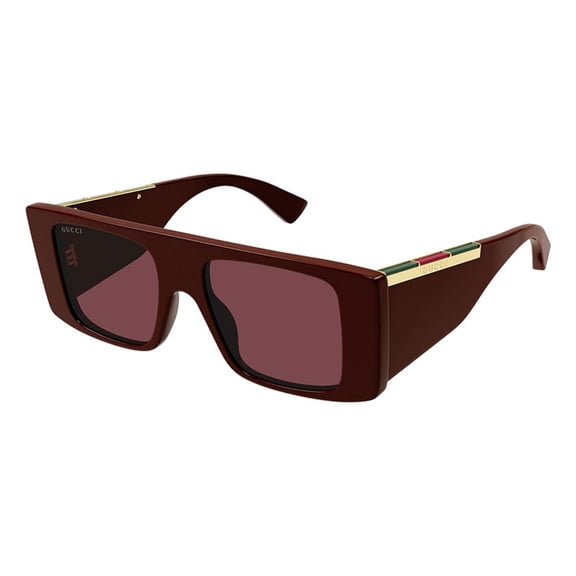 Gucci GG1888S 004 50mm Square Sunglasses Men's Burgundy