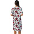 thumbnail image 3 of Short Sleeve Nightgown Sleep Dress for Women, 3 of 3