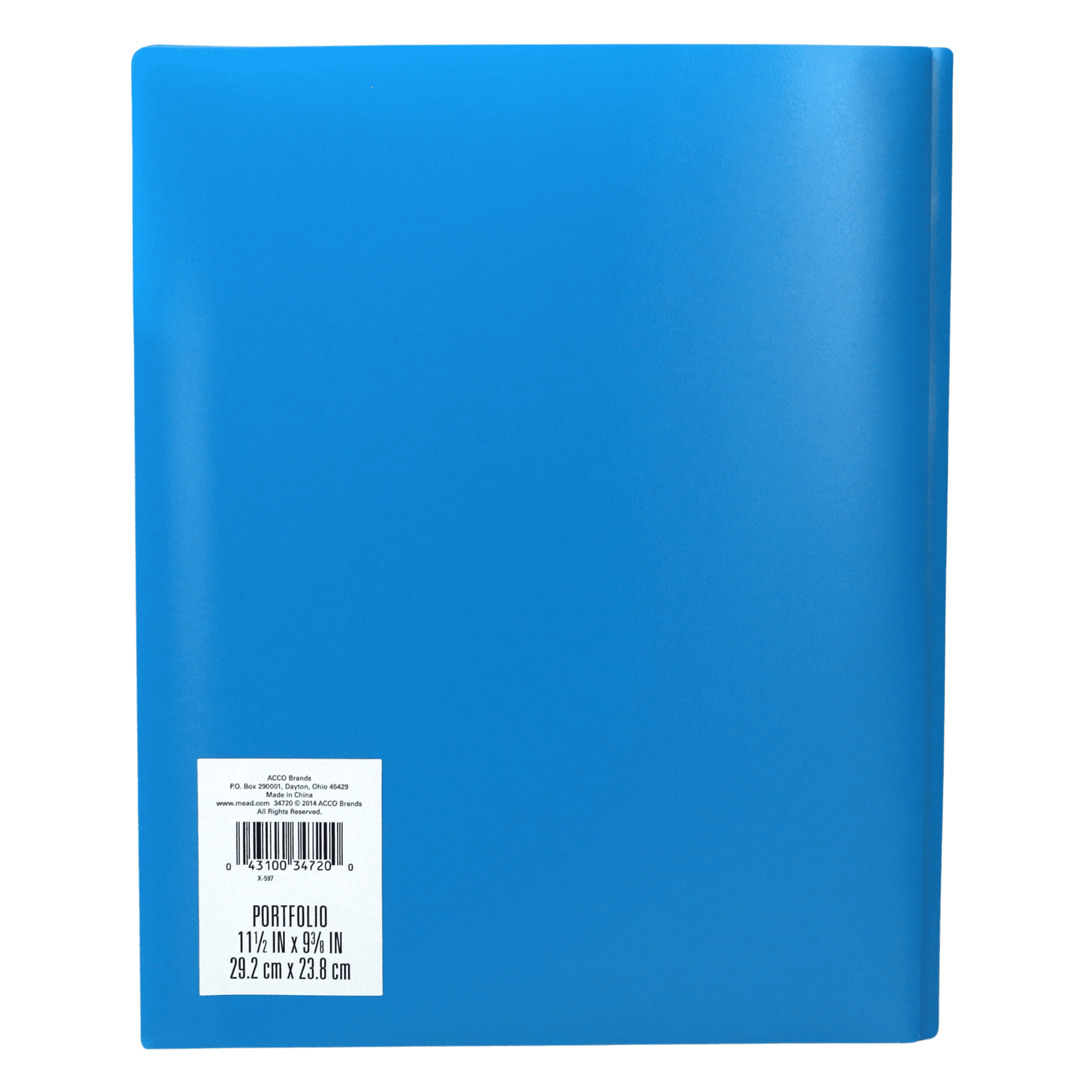Acco Color Talk Pocket & Prong Plastic Folder: 9 in. x 11 in. (Color May Vary) 1 folder [12-pack]