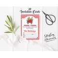thumbnail image 3 of Darling Souvenir White Birthday Invitation Card 28 Pcs Fill or Write In Blank Invites Printable Party Supplies 5 x 7 Inches, 3 of 5
