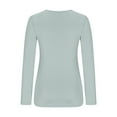 thumbnail image 3 of Jalioing Women's Slim Basic T Shirt Long Sleeve Scoop Neck Casual Tee Shirts Solid Color Fashion Undershirts, 3 of 5