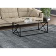 thumbnail image 1 of Safdie & Co. Coffee Table 44L Glass Black Metal, 1 of 4