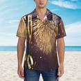 thumbnail image 4 of Bixox Men's Hawaiian Shirts Men's Happy New Year Print Short-Sleeve Shirt-3X-Large, 4 of 8