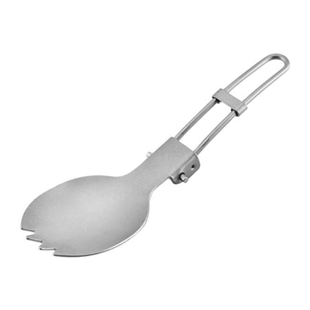 

Flatware Lightweight Titanium Folding Outdoor Tableware Portable Fork Spoon