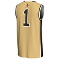 thumbnail image 3 of Youth GameDay Greats #1 Gold Vanderbilt Commodores Lightweight Collegiate Basketball Jersey, 3 of 4