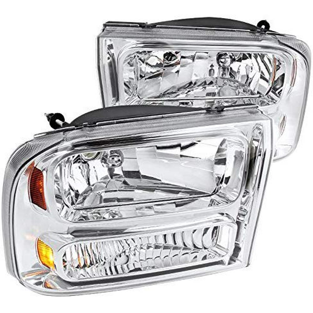 Factory 1 Piece Style Headlights Chrome Housing Clear Lens Made For And