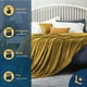 thumbnail image 2 of Cobija Matrimonial, Frazada Ultra Suave, 100% Microfibra de Poliéster, Premium (Mostaza) Laila Comfort., 2 of 8