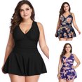 thumbnail image 4 of Aqua Eve Trajes de baño Tankini de talla grande para mujer Trajes de baño fluidos de 2 piezas con pantalones cortos Zhivalor FSHY029-10, 4 of 5