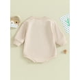thumbnail image 4 of Bagilaanoe Newborn Baby Girl Oversized Romper Sweatshirt Long Sleeve Bodysuits Letter Print Pullover 3M 6M 12M 18M Infant Casual Tee Tops, 4 of 9