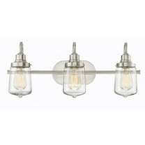 Trade Winds Martina 3-Light Bathroom Vanity Light in Brushed Nickel