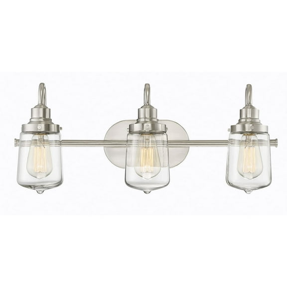 Trade Winds Martina 3-Light Bathroom Vanity Light in Brushed Nickel
