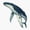 1pcs, variant on Humpback Whale Migrating In The Pacific Ocean Sticker
