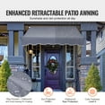 thumbnail image 2 of KFFKFF 59 x 47" Outdoor Awning, Manual Retractable Sunshade Canopy, Height Adjustable 86-122 in, for Deck/Patio/Balcony/Yard, Dark Gray, 2 of 9