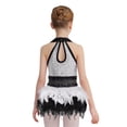 thumbnail image 2 of Haitryli Feather Skirted Leotard for Girls Hip Hop Latin Jazz Dance Bodysuit Gymnastic Tutu Dress Ballerina Outfits White 6, 2 of 4