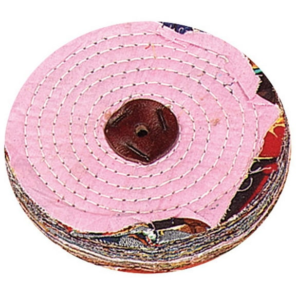 ToolUSA 6" (15.2 cm) Polishing Wheel | Multi-layered Fabric | 1" (2.5 cm) Thickness | Circular Stitching for Durability | Suitable for Bench-mounted Machines