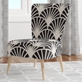 thumbnail image 2 of Designart "Retro Deco Waves I" Upholstered Mid-Century Accent Chair - Arm Chair, 2 of 5