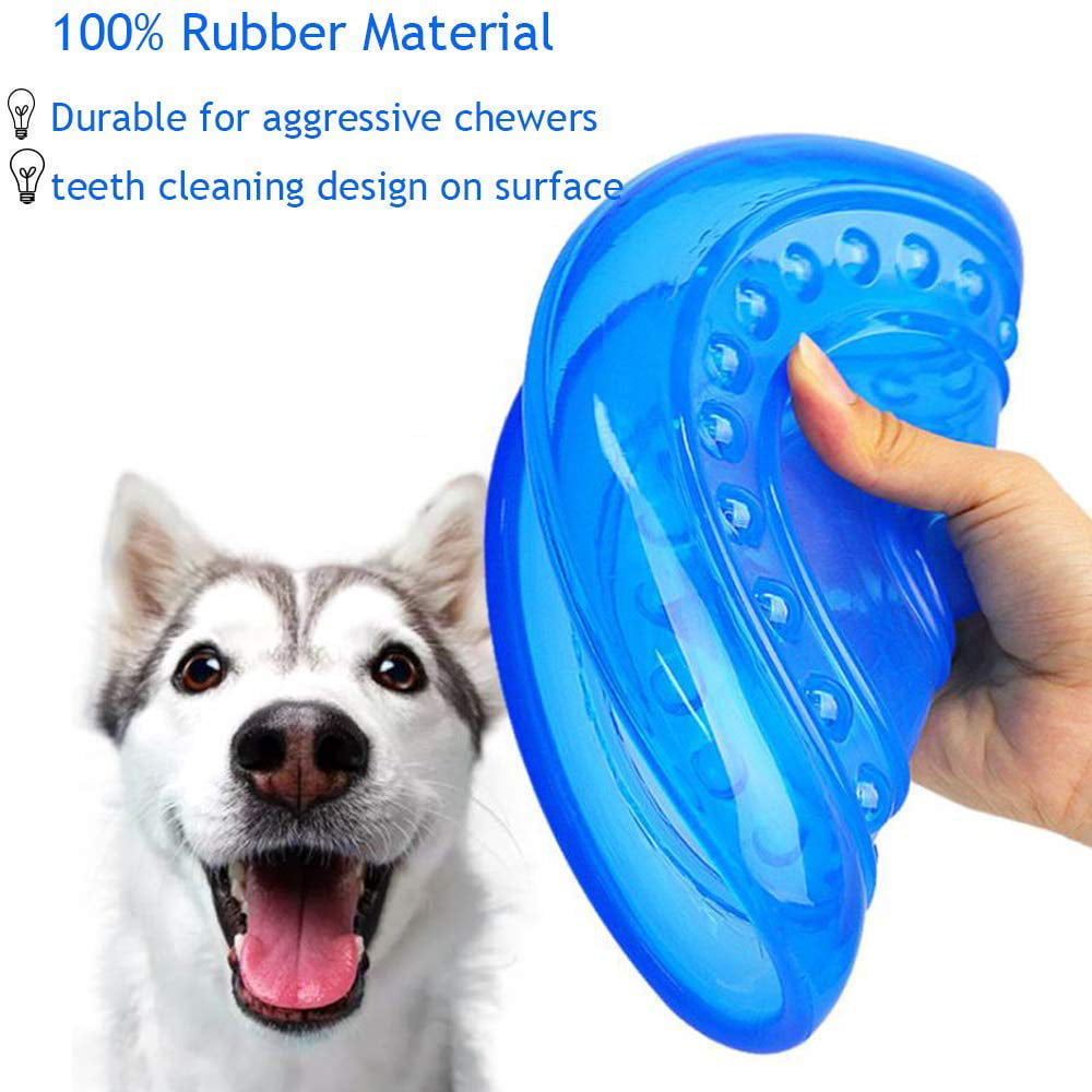 Durable Soft Silicone Chew Flying Dics Dog Treat Toy - Temu