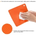 thumbnail image 4 of Unique Bargains Silicone Trivet Mats 4pcs, Hot Pot Holders Pads Heat Resistant Table Dish Drying Mat or Placemats-Orange, 4 of 5