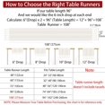 thumbnail image 5 of HWZWT Inch 33x275 33x275 cm Country Bohemian Table Runner x 13" Farmhouse Table Runner Length, 5 of 5
