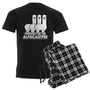 CafePress - Prepare For The Alpacalypse Men's Dark Pajamas - Men's Dark Loose Fit Cotton Pajama Set