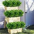 thumbnail image 5 of Zukuco 4 Pcs Artificial Plants Outdoor UV Resistant Fake Flowers Plastic Plants Morning Glory Shrubs Greenery Foliage for Hanging Planter Garden Patio Sidewalk Farmhouse Décor, 5 of 7