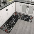 thumbnail image 4 of Christmas Kitchen Rug Sets 2 Piece Farmhouse Holiday New Year Kitchen Rugs and Mats Non Slip Kitchen Rugs and Matsfor Cook Home Decor (47x17+30x17 Inches), 4 of 6