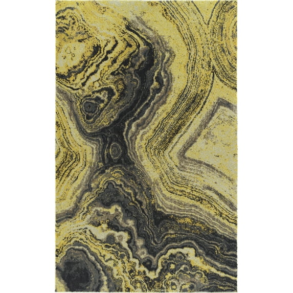Dalyn Formations Area Rug FM2 Fm2 Citrine Citrine Curves Swirls 7' 10" x 10' 7" Rectangle