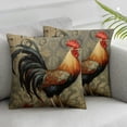 thumbnail image 2 of COMIO  Throw Pillow Covers Vintage Farmhouse Rooster Decorative Throw Pillow Case Cushion Cover Set of 2 Watercolor Chicken Pillowcase Home Office, 2 of 6