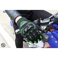 thumbnail image 3 of Guantes hanylish Negro Verde con Sensores Táctiles para Motociclista, Antideslizantes y Cómodos para, 3 of 7