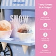 thumbnail image 4 of Nostalgia Tabletop Snow Cone Maker, Shaved Ice Machine and Snow Cone Maker with 2 Ice Molds, Red, 4 of 8